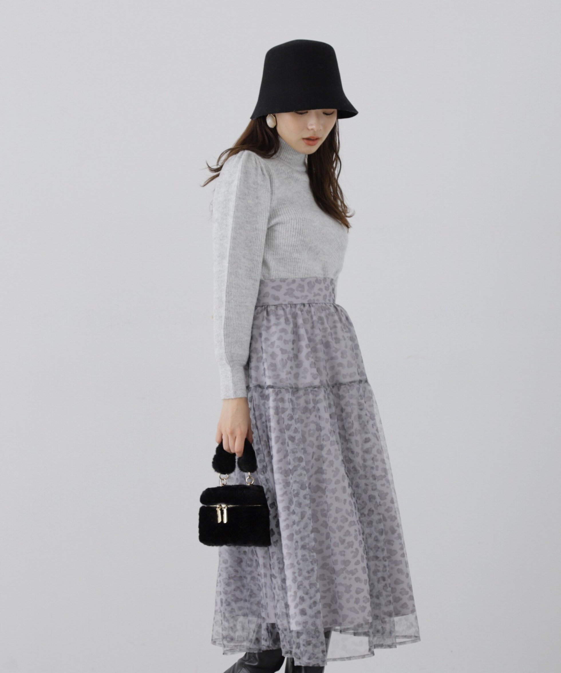 【プロポーション ボディドレッシング/PROPORTION BODY DRESSING】のチュールレオパードスカート インテリア・キッズ・メンズ・レディースファッション・服の通販 founy(ファニー) ファッション Fashion レディースファッション Fashion for Women スカート Skirts トレンド Trend, Trending Now プリント Print, Printed Pattern レオパード Leopard, Animal Print グレー|ID: prp329100004808522 ipo3291000000034895291