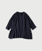 【フォーティファイブ アール/45R】の天竺のビッグスリットTシャツ 人気、トレンドファッション・服の通販 founy(ファニー) ファッション Fashion レディースファッション Fashion for Women トップス・カットソー Cut & Sew Tops シャツ・ブラウス・オフィスカジュアル Elegant Blouses & Button-Ups ロングTシャツ・Tシャツ Longline T-Shirts & Tees なめらか Smooth, Silky Texture スリット Slit, Slit Detail ビッグ Big, Oversized エレガント 上品 Elegant thumbnail ネイビー|ID: prp329100004808528 ipo3291000000034895338