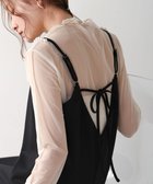 【バブ ブージュルード/Bab Bou Jeloud】の【低身長向けサイズあり】肩パールキャミワンピース 人気、トレンドファッション・服の通販 founy(ファニー) ファッション Fashion レディースファッション Fashion for Women ワンピース Dresses キャミソールワンピース Camisole Dresses インナー Innerwear カットソー Cut and Sewn Top キャミソール Camisole, Spaghetti Strap Top キャミワンピース Cami Dress, Slip Dress シアー Sheer, See-Through シンプル Simple, Minimal スマート Smart, Elegant チェック Check, Plaid, Tartan チェーン Chain, Chain Strap ネックレス Necklace, Pendant Necklace パール Pearl, Pearl Accent ブレスレット Bracelet, Wristband リブニット Rib Knit, Ribbed Knit 再入荷 Restock / Back in Stock おすすめ Recommended / Our Picks thumbnail BLACK|ID: prp329100004808532 ipo3291000000034895361