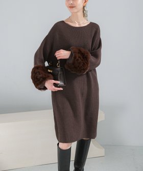 【アーバンリサーチ ロッソ/URBAN RESEARCH ROSSO】のファードッキングニットミニワンピース 人気、トレンドファッション・服の通販 founy(ファニー) ファッション Fashion レディースファッション Fashion for Women ワンピース Dresses 2025年 2025 2025-2026秋冬・A/W Autumn/Winter 2025–26 AW25–26 冬 Winter / This Winter インナー Innerwear タートルネック Turtleneck, High Neck ドッキング Docking, Mixed Material A/W・秋冬 Autumn/Winter |ID:prp329100004808542