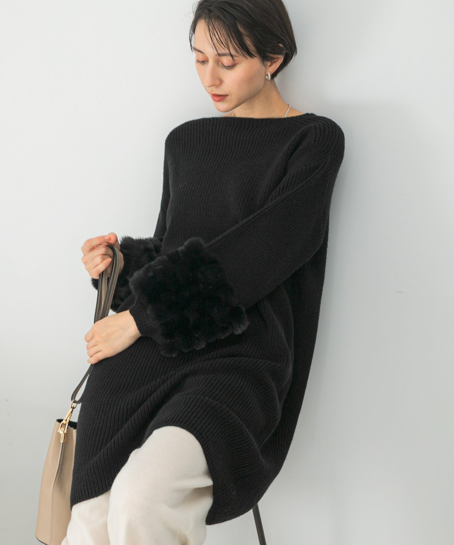 【アーバンリサーチ ロッソ/URBAN RESEARCH ROSSO】のファードッキングニットミニワンピース インテリア・キッズ・メンズ・レディースファッション・服の通販 founy(ファニー) ファッション Fashion レディースファッション Fashion for Women ワンピース Dresses 2025年 2025 2025-2026秋冬・A/W Autumn/Winter 2025–26 AW25–26 冬 Winter / This Winter インナー Innerwear タートルネック Turtleneck, High Neck ドッキング Docking, Mixed Material A/W・秋冬 Autumn/Winter ブラック|ID: prp329100004808542 ipo3291000000034895412