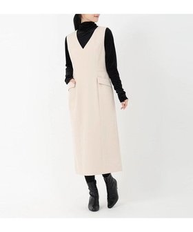 【ストロベリーフィールズ/STRAWBERRY FIELDS】のVネックジャンパースカート 人気、トレンドファッション・服の通販 founy(ファニー) ファッション Fashion レディースファッション Fashion for Women スカート Skirts |ID:prp329100004808548