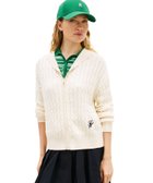 【トミーヒルフィガー/TOMMY HILFIGER】のコットンケーブルミドルゲージロングスリーブジップフーディー 人気、トレンドファッション・服の通販 founy(ファニー) ファッション Fashion レディースファッション Fashion for Women アメリカン American Style クラシカル Classical, Vintage-Inspired クラシック Classic, Timeless Style ゴルフ Golf タンク Tank Top, Sleeveless Top チェック Check, Plaid, Tartan デニム Denim, Jeans Material ハイネック High Neck, Mock Neck モダン Modern, Contemporary 人気 Popular, Best Seller thumbnail アイボリーAEF|ID: prp329100004808553 ipo3291000000034895532