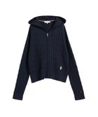 【トミーヒルフィガー/TOMMY HILFIGER】のコットンケーブルミドルゲージロングスリーブジップフーディー 人気、トレンドファッション・服の通販 founy(ファニー) ファッション Fashion レディースファッション Fashion for Women アメリカン American Style クラシカル Classical, Vintage-Inspired クラシック Classic, Timeless Style ゴルフ Golf タンク Tank Top, Sleeveless Top チェック Check, Plaid, Tartan デニム Denim, Jeans Material ハイネック High Neck, Mock Neck モダン Modern, Contemporary 人気 Popular, Best Seller thumbnail ネイビーC1G|ID: prp329100004808553 ipo3291000000034895534
