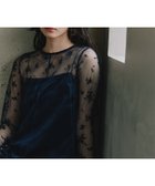 【カエン/Kaene】のフロッキーベロア2wayドレス 人気、トレンドファッション・服の通販 founy(ファニー) ファッション Fashion レディースファッション Fashion for Women トップス・カットソー Cut & Sew Tops ベロアトップス Velour Tops / Velvet-Look Items ワンピース Dresses フォーマル・パーティードレス・結婚式用ドレス Elegant & Casual Dresses ガーリー Girly, Feminine Style キャミソール Camisole, Spaghetti Strap Top トレンド Trend, Trending Now ドレス Dress, One-Piece パターン Pattern, Design Print パール Pearl, Pearl Accent フラワー Flower, Floral ベロア Velour, Soft Velvet ペチコート Petticoat, Underskirt ポケット Pocket, Pocket Detail リボン Ribbon, Bow エレガント 上品 Elegant thumbnail ネイビー|ID: prp329100004808557 ipo3291000000034895586