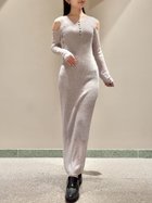 【スナイデル/SNIDEL】のオープンショルダーシアーニットワンピース 人気、トレンドファッション・服の通販 founy(ファニー) ファッション Fashion レディースファッション Fashion for Women ワンピース Dresses ニットワンピース Knit Dresses インナー Innerwear ウェーブ Wavy Pattern 今季 This Season, Current Season シアー Sheer, See-Through ショルダー Shoulder, Shoulder Strap シンプル Simple, Minimal ストレート Straight, Straight Cut スマート Smart, Elegant トレンド Trend, Trending Now フロント Front, Front Design リブニット Rib Knit, Ribbed Knit リュクス Luxury, Elegant, High-End, Chic ロング Long, Long-Length おすすめ Recommended / Our Picks エレガント 上品 Elegant thumbnail LGRY[005]|ID: prp329100004808607 ipo3291000000034896697
