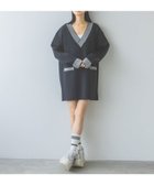 【ジーナシス/JEANASiS】の12GハイショクジャガードVミニワンピース 人気、トレンドファッション・服の通販 founy(ファニー) ファッション Fashion レディースファッション Fashion for Women ワンピース Dresses おすすめ Recommended / Our Picks ハイネック High Neck, Mock Neck ボトム Bottoms, Lower Wear thumbnail ネイビー系その他|ID: prp329100004808863 ipo3291000000034899866