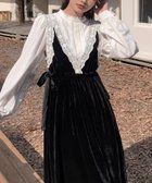 【ディアベル/DIAVEL】のベルベットレースワンピース 人気、トレンドファッション・服の通販 founy(ファニー) ファッション Fashion レディースファッション Fashion for Women ワンピース Dresses インナー Innerwear エレガント 上品 Elegant キャミワンピース Cami Dress, Slip Dress ジャケット Jacket, Outerwear タートルネック Turtleneck, High Neck ベルベット Velvet, Velvety ベロア Velour, Soft Velvet レース Lace, Lace Fabric thumbnail ブラック|ID: prp329100004808880 ipo3291000000034900072