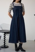 【アズール バイ マウジー/AZUL by moussy】のAZUL DENIM ダブルウエストキャミワンピース 人気、トレンドファッション・服の通販 founy(ファニー) ファッション Fashion レディースファッション Fashion for Women ワンピース Dresses キャミソールワンピース Camisole Dresses おすすめ Recommended / Our Picks アシンメトリー Asymmetrical Style シャーリング Shirring, Ruched ストレッチ Stretch, Stretchy Fabric デニム Denim, Jeans Material トレンド Trend, Trending Now フレア Flare, Flared フロント Front, Front Design ラップ Wrap, Wrap Design thumbnail One Wash1|ID: prp329100004808882 ipo3291000000034900099