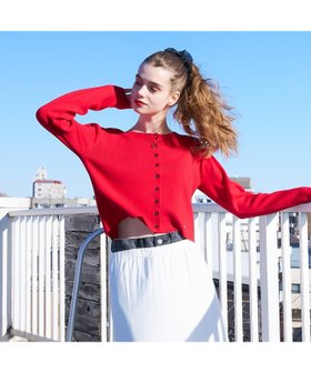 【アバハウスマヴィ/abahouse mavie】のショートカーディガン 人気、トレンドファッション・服の通販 founy(ファニー) ファッション Fashion レディースファッション Fashion for Women トップス・カットソー Cut & Sew Tops カーディガン・羽織り Layered Style Cardigans カーディガン Cardigan, Knitwear コンパクト Compact, Small Size ショート Short, Short Length デニム Denim, Jeans Material トレンド Trend, Trending Now プレート Plate, Dish ボレロ Bolero, Short Cardigan メタル Metal, Metal Parts ワイド Wide, Wide Fit エレガント 上品 Elegant 冬 Winter / This Winter |ID:prp329100004808902