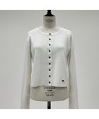 【アバハウスマヴィ/abahouse mavie】のショートカーディガン 人気、トレンドファッション・服の通販 founy(ファニー) ファッション Fashion レディースファッション Fashion for Women トップス・カットソー Cut & Sew Tops カーディガン・羽織り Layered Style Cardigans カーディガン Cardigan, Knitwear コンパクト Compact, Small Size ショート Short, Short Length デニム Denim, Jeans Material トレンド Trend, Trending Now プレート Plate, Dish ボレロ Bolero, Short Cardigan メタル Metal, Metal Parts ワイド Wide, Wide Fit エレガント 上品 Elegant 冬 Winter / This Winter thumbnail ホワイト|ID: prp329100004808902 ipo3291000000034900233