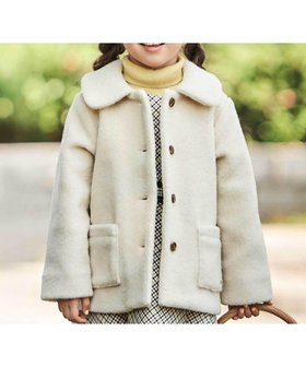 【ベベ オンライン ストア/BEBE ONLINE STORE / KIDS】の丸襟ボアショートコート(90~150cm) 人気、トレンドファッション・服の通販 founy(ファニー) ファッション Fashion キッズファッション Fashion for Kids コレクション Collection, Seasonal Line シンプル Simple, Minimal ジャケット Jacket, Outerwear フラワー Flower, Floral フランス France, French プレート Plate, Dish ベーシック Basic, Essential ポケット Pocket, Pocket Detail モチーフ Motif, Design Theme ワンポイント One Point, Statement Accent A/W・秋冬 Autumn/Winter エレガント 上品 Elegant 2025年 2025 2025-2026秋冬・A/W Autumn/Winter 2025–26 AW25–26 |ID:prp329100004808914