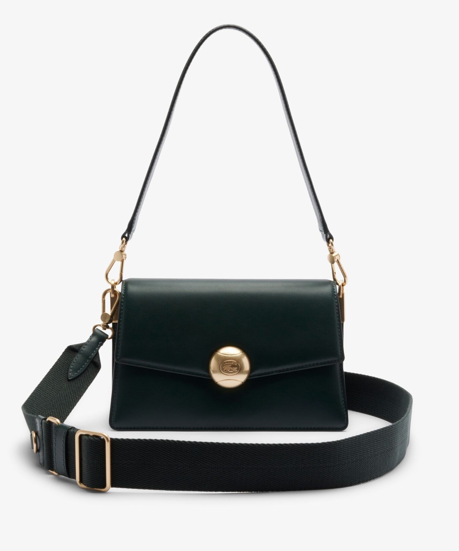 【ラコステ/LACOSTE】のテニスブリス レザーミディアムショルダーバッグ ダブルストラップ 2WAY インテリア・キッズ・メンズ・レディースファッション・服の通販 founy(ファニー) 　ファッション　Fashion　レディースファッション　Fashion for Women　エレガント 上品　Elegant　クラシック　Classic, Timeless Style　ショルダー　Shoulder, Shoulder Strap　スポーティ　Sporty, Casual Athletic　フォーマル　Formal, Dressy　フラット　Flat, Flat Shoes　フラップ　Flap, Flap Pocket　ポケット　Pocket, Pocket Detail　モダン　Modern, Contemporary　モチーフ　Motif, Design Theme　ダークグリーン|ID: prp329100004808920 ipo3291000000034900367