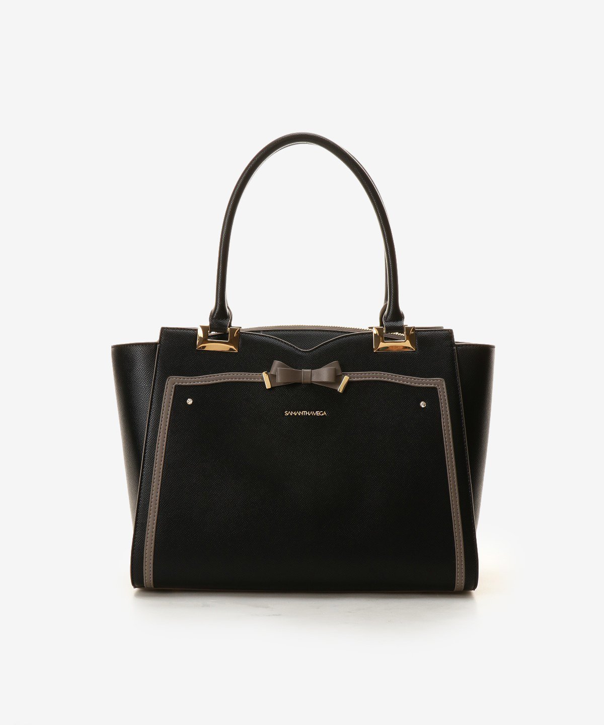 【サマンサ ベガ/SamanthaVega】のソリッドリボンA4トートバッグ 人気、トレンドファッション・服の通販 founy(ファニー) 　ファッション　Fashion　レディースファッション　Fashion for Women　バッグ　Bags　ショルダー　Shoulder, Shoulder Strap　スマホ　Smartphone, Mobile Device　ポケット　Pocket, Pocket Detail　リボン　Ribbon, Bow　財布　Wallet, Purse　 other-1|ID: prp329100004808949 ipo3291000000034900697