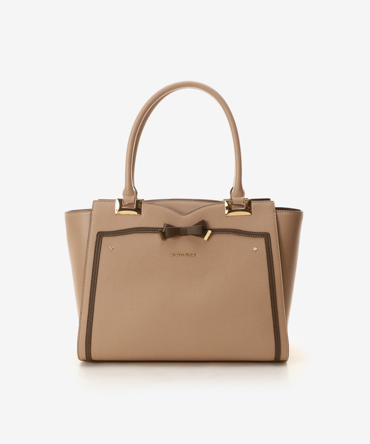 【サマンサ ベガ/SamanthaVega】のソリッドリボンA4トートバッグ インテリア・キッズ・メンズ・レディースファッション・服の通販 founy(ファニー) 　ファッション　Fashion　レディースファッション　Fashion for Women　バッグ　Bags　ショルダー　Shoulder, Shoulder Strap　スマホ　Smartphone, Mobile Device　ポケット　Pocket, Pocket Detail　リボン　Ribbon, Bow　財布　Wallet, Purse　ベージュ|ID: prp329100004808949 ipo3291000000034900701