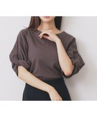 【インデックス/INDEX】のパフスリーブツイストタックトップス【洗濯機可/接触冷感/UVケア】 人気、トレンドファッション・服の通販 founy(ファニー) ファッション Fashion レディースファッション Fashion for Women トップス・カットソー Cut & Sew Tops シンプル Simple, Minimal スマート Smart, Elegant スリーブ Sleeve, Long Sleeve / Short Sleeve ツイスト Tweed, Tweed Fabric デコルテ Décolleté, Neckline エレガント 上品 Elegant thumbnail ブラウン|ID: prp329100004808959 ipo3291000000034900806