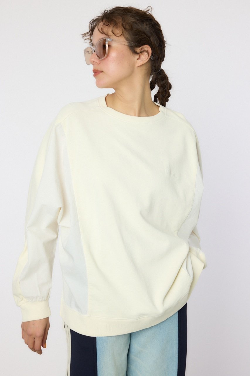 【ロデオクラウンズワイドボウル/RODEO CROWNS WIDE BOWL】のピグメントバック切替トップス 人気、トレンドファッション・服の通販 founy(ファニー) 　ファッション　Fashion　レディースファッション　Fashion for Women　トップス・カットソー　Cut & Sew Tops　インナー　Innerwear　切替　Switching, Contrast Panel　シンプル　Simple, Minimal　デニム　Denim, Jeans Material　ユーズド　Used, Vintage-Look　 other-1|ID: prp329100004808977 ipo3291000000034900921