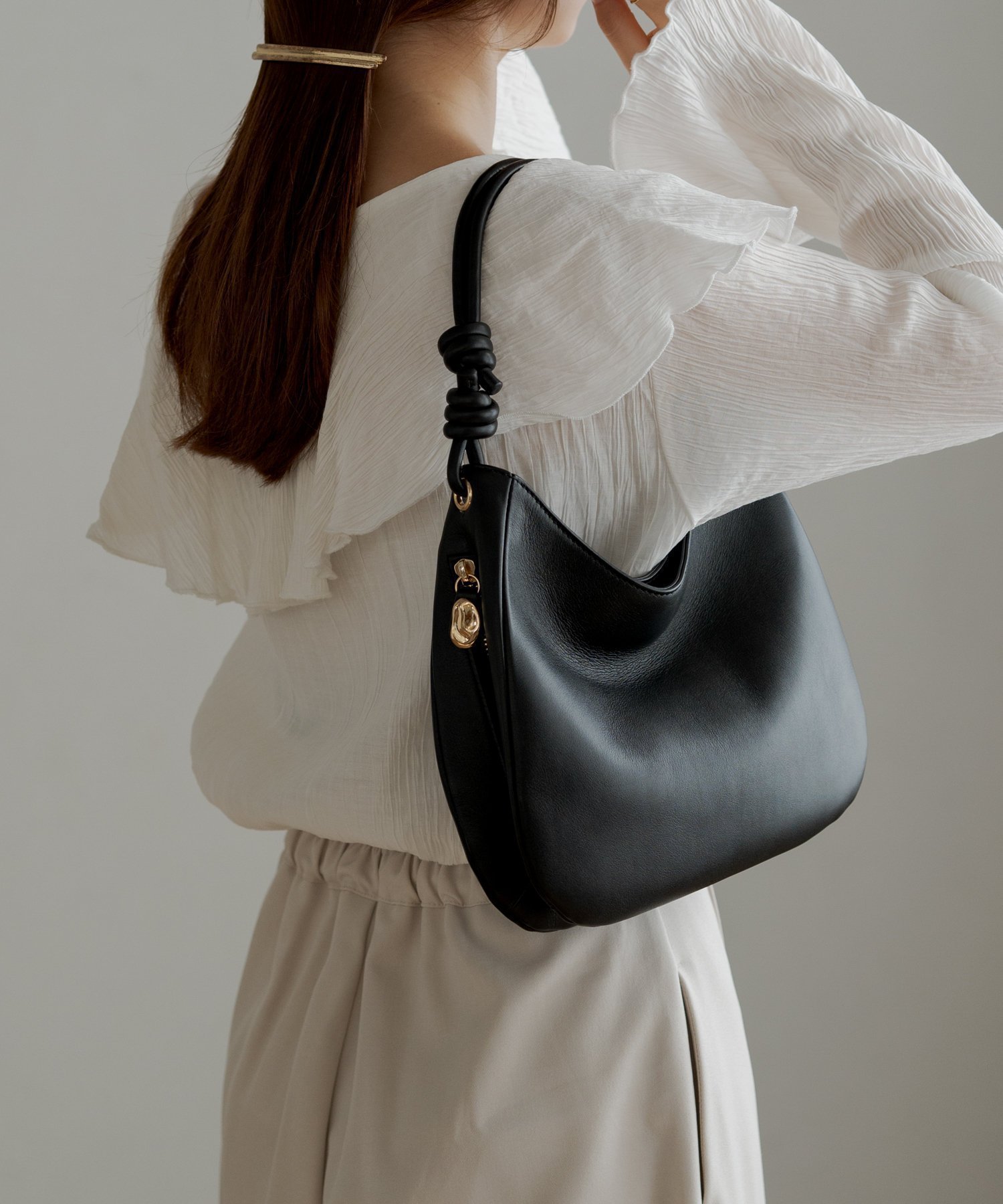 【ジェミール/gemeil】のダブルノットワンショルダーバッグ(PT-210) 人気、トレンドファッション・服の通販 founy(ファニー) 　ファッション　Fashion　レディースファッション　Fashion for Women　シンプル　Simple, Minimal　スマート　Smart, Elegant　財布　Wallet, Purse　ハンカチ　Handkerchief, Hanky　ポケット　Pocket, Pocket Detail　ポーチ　Pouch, Small Case　ラウンド　Round, Round Neck　リップ　Lip, Lip Motif　 other-1|ID: prp329100004808985 ipo3291000000034900998