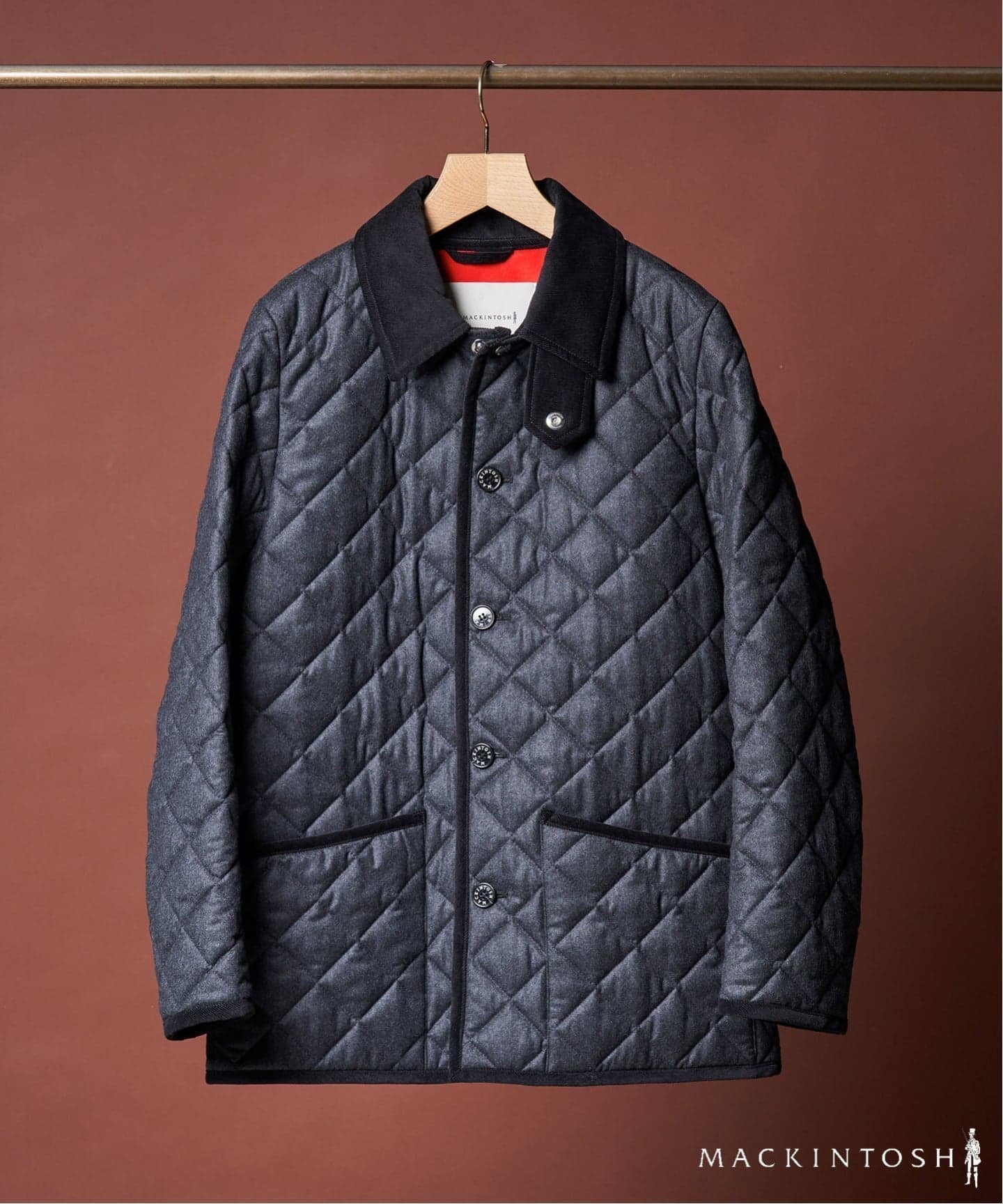 【エディフィス/EDIFICE / MEN】のMACKINTOSH(マッキントッシュ) 別注 WAVERLY/ウェーヴァリー ウール インテリア・キッズ・メンズ・レディースファッション・服の通販 founy(ファニー) 　ファッション　Fashion　メンズファッション　Fashion for Men　エレガント 上品　Elegant　キルティング　Quilted, Quilting　クラシック　Classic, Timeless Style　ジャケット　Jacket, Outerwear　スマート　Smart, Elegant　ファブリック　Fabric, Textile　フィット　Fit, Slim Fit　別注　Limited Edition, Custom Order　メタル　Metal, Metal Parts　ラグジュアリー　Luxury, Elegant　グレー|ID: prp329100004808990 ipo3291000000034901052