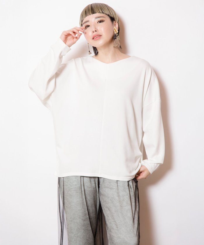 【オズモーシス/OSMOSIS】のバックサイドタックプルオーバー インテリア・キッズ・メンズ・レディースファッション・服の通販 founy(ファニー) https://founy.com/ ファッション Fashion レディースファッション Fashion for Women トップス・カットソー Cut & Sew Tops カジュアルプルオーバー・ニットトップス Pullovers & Knit Tops / Casual Pullovers バッグ Bags カットソー Cut and Sewn Top ベーシック Basic, Essential エレガント 上品 Elegant 夏 Summer S/S・春夏 SS, Spring/Summer, Warm Season |ID: prp329100004808991 ipo3291000000034901054