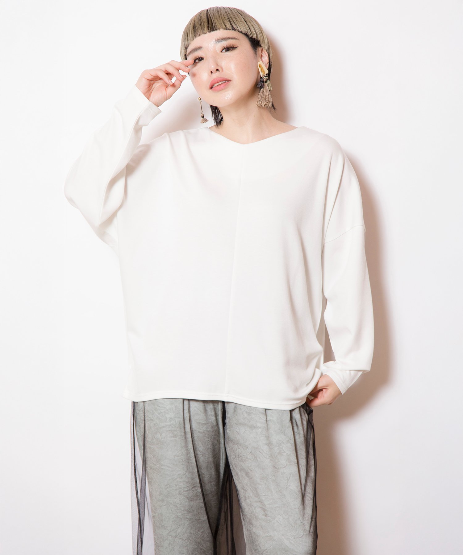 【オズモーシス/OSMOSIS】のバックサイドタックプルオーバー インテリア・キッズ・メンズ・レディースファッション・服の通販 founy(ファニー) ファッション Fashion レディースファッション Fashion for Women トップス・カットソー Cut & Sew Tops カジュアルプルオーバー・ニットトップス Pullovers & Knit Tops / Casual Pullovers バッグ Bags カットソー Cut and Sewn Top ベーシック Basic, Essential エレガント 上品 Elegant 夏 Summer S/S・春夏 SS, Spring/Summer, Warm Season IVORY|ID: prp329100004808991 ipo3291000000034901055