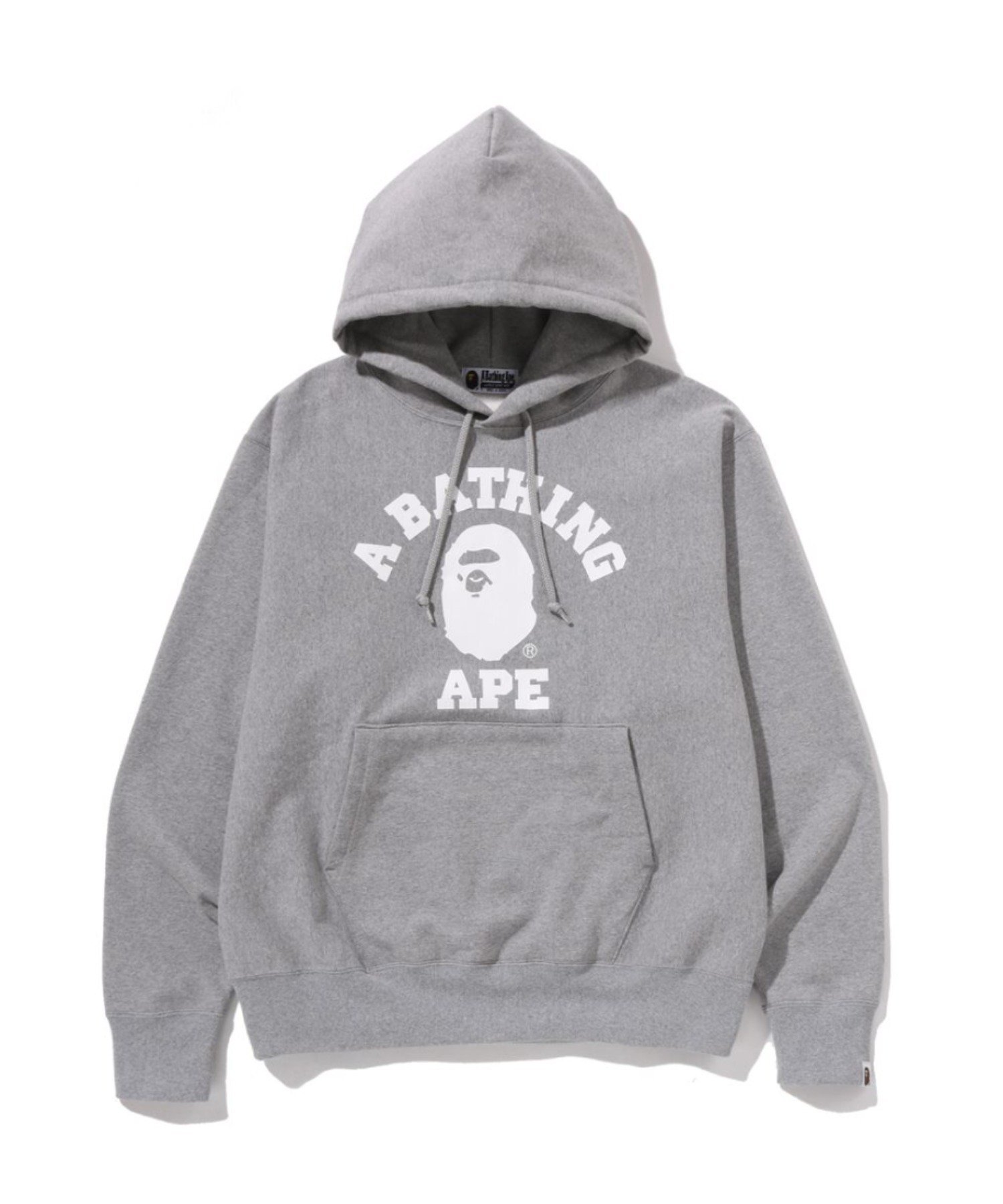 【ア ベイシング エイプ/A BATHING APE】のCLASSIC COLLEGE PULLOVER HOODIE インテリア・キッズ・メンズ・レディースファッション・服の通販 founy(ファニー) 　ファッション　Fashion　レディースファッション　Fashion for Women　トップス・カットソー　Cut & Sew Tops　カジュアルプルオーバー・ニットトップス　Pullovers & Knit Tops / Casual Pullovers　フロント　Front, Front Design　プリント　Print, Printed Pattern　GRAY|ID: prp329100004809004 ipo3291000000034901170