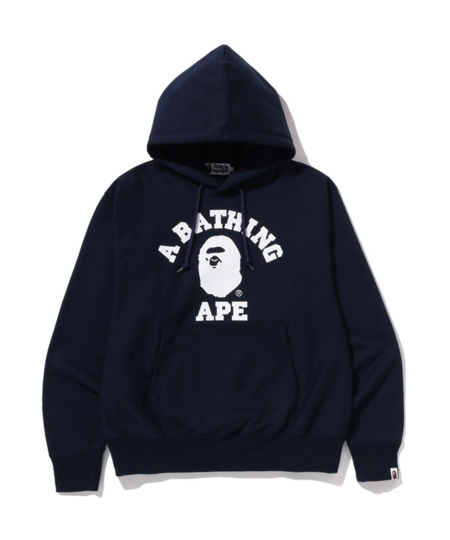 【ア ベイシング エイプ/A BATHING APE】のCLASSIC COLLEGE PULLOVER HOODIE インテリア・キッズ・メンズ・レディースファッション・服の通販 founy(ファニー) 　ファッション　Fashion　レディースファッション　Fashion for Women　トップス・カットソー　Cut & Sew Tops　カジュアルプルオーバー・ニットトップス　Pullovers & Knit Tops / Casual Pullovers　フロント　Front, Front Design　プリント　Print, Printed Pattern　NAVY|ID: prp329100004809004 ipo3291000000034901171