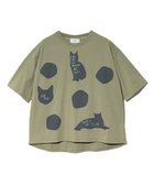 【ゴースローキャラバン/go slow caravan】のJUICY/ジューシー 猫 ドットプリントTEE (WOMENS) 人気、トレンドファッション・服の通販 founy(ファニー) ファッション Fashion レディースファッション Fashion for Women トレンド Trend, Trending Now ドット Polka Dot, Dot Pattern フェミニン Feminine, Girly プリント Print, Printed Pattern モチーフ Motif, Design Theme 猫 Cat, Kitty thumbnail カーキ|ID: prp329100004809005 ipo3291000000034901175
