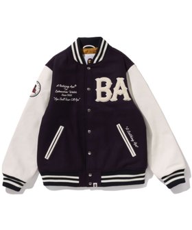 【アベイシングエイプ/A BATHING APE / MEN】のA BATHING APE VARSITY JACKET 人気、トレンドファッション・服の通販 founy(ファニー) ファッション Fashion メンズファッション Fashion for Men キルティング Quilted, Quilting チェーン Chain, Chain Strap |ID:prp329100004809010