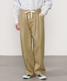 【ビショップ/Bshop / MEN】の2タック イージーパンツ MEN 人気、トレンドファッション・服の通販 founy(ファニー) ファッション Fashion メンズファッション Fashion for Men ボトムス Bottoms クロップド Cropped, Short Length ドローコード Drawcord, Drawstring Cord フランス France, French ポケット Pocket, Pocket Detail ワイド Wide, Wide Fit ワーク Workwear, Utility Style thumbnail BEIGE|ID: prp329100004809035 ipo3291000000034901417