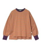【ゴースローキャラバン/go slow caravan】のGENTIL/ジャンティー 配色フライス衿レイヤード風トリムロンTEE (WOMENS) オレンジ|ID: prp329100004809040 ipo3291000000034901430