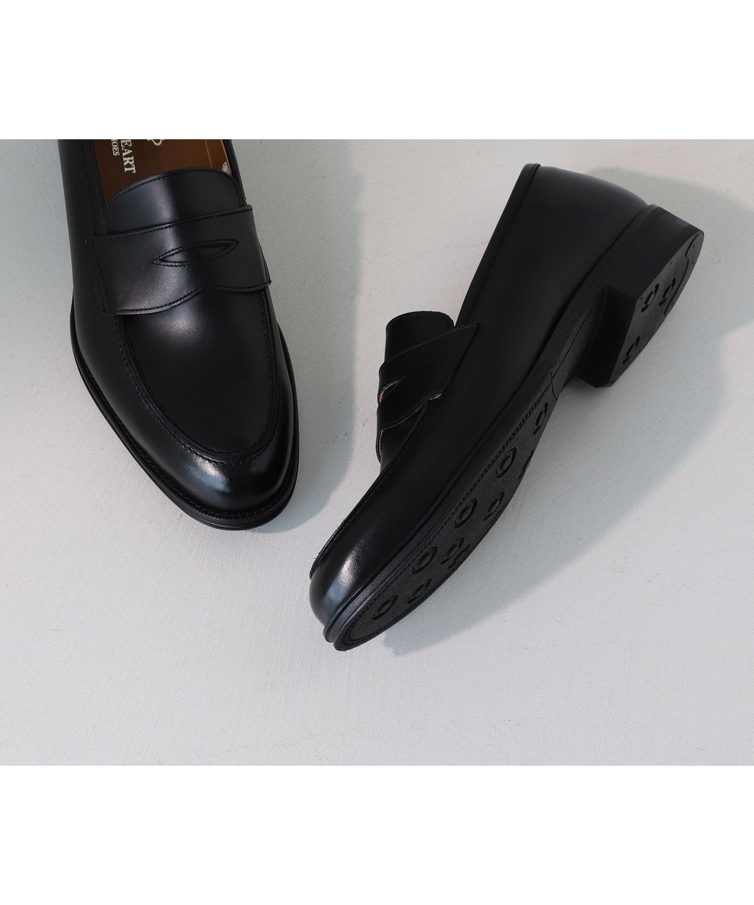 【ビームス ハート/BEAMS HEART / MEN】のペニーローファー(25~27cm) インテリア・キッズ・メンズ・レディースファッション・服の通販 founy(ファニー) 　ファッション　Fashion　メンズファッション　Fashion for Men　ドレス　Dress, One-Piece　フォルム　Silhouette, Form　ライニング　Inner Lining, Inner Fabric, Lined　リアル　Real, Realistic　定番　Standard, Basic Item　BLACK|ID: prp329100004809042 ipo3291000000034901447