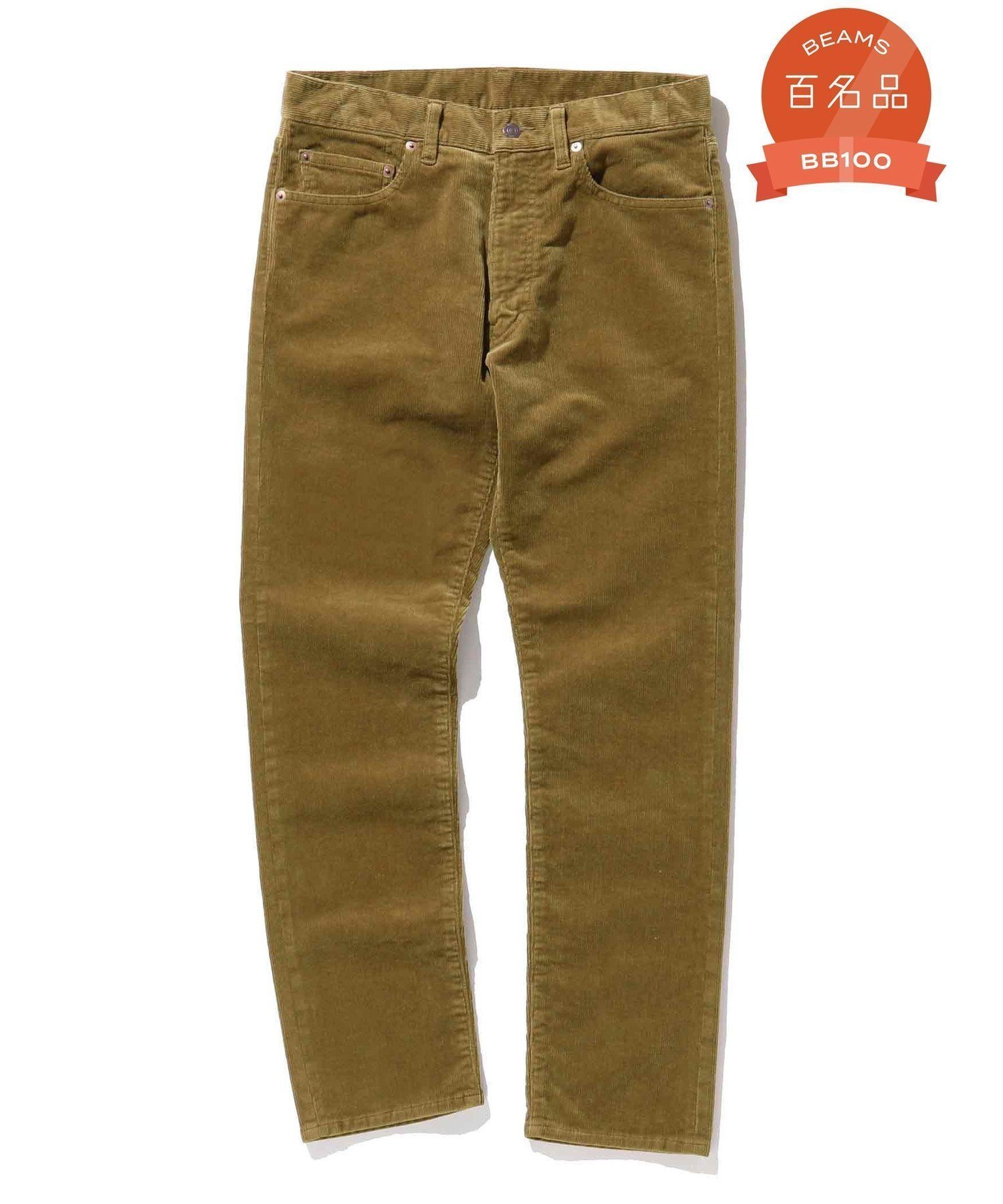 【ビームス/BEAMS / MEN】の【ビームスの百名品】BEAMS PLUS / 5ポケット テーパード コーデュロイ パンツ インテリア・キッズ・メンズ・レディースファッション・服の通販 founy(ファニー) 　ファッション　Fashion　メンズファッション　Fashion for Men　ボトムス　Bottoms　コーデュロイ　Corduroy, Cord Fabric　ストレッチ　Stretch, Stretchy Fabric　ストレート　Straight, Straight Cut　スマート　Smart, Elegant　テーパード　Tapered, Tapered Pants　ポケット　Pocket, Pocket Detail　ラウンド　Round, Round Neck　A/W・秋冬　Autumn/Winter　BEIGE|ID: prp329100004809058 ipo3291000000034901560