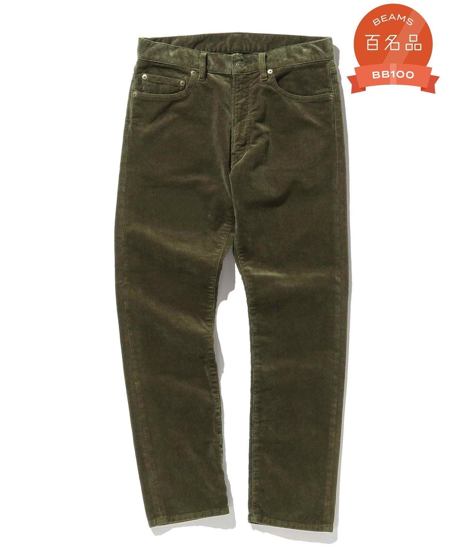 【ビームス/BEAMS / MEN】の【ビームスの百名品】BEAMS PLUS / 5ポケット テーパード コーデュロイ パンツ インテリア・キッズ・メンズ・レディースファッション・服の通販 founy(ファニー) 　ファッション　Fashion　メンズファッション　Fashion for Men　ボトムス　Bottoms　コーデュロイ　Corduroy, Cord Fabric　ストレッチ　Stretch, Stretchy Fabric　ストレート　Straight, Straight Cut　スマート　Smart, Elegant　テーパード　Tapered, Tapered Pants　ポケット　Pocket, Pocket Detail　ラウンド　Round, Round Neck　A/W・秋冬　Autumn/Winter　OLIVE|ID: prp329100004809058 ipo3291000000034901562