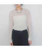 【ジーナシス/JEANASiS】のシャドーシアーLS TEE 人気、トレンドファッション・服の通販 founy(ファニー) ファッション Fashion レディースファッション Fashion for Women おすすめ Recommended / Our Picks インナー Innerwear シアー Sheer, See-Through シンプル Simple, Minimal フィット Fit, Slim Fit フェミニン Feminine, Girly ベーシック Basic, Essential ボトム Bottoms, Lower Wear 無地 Plain, Solid Color thumbnail ホワイト|ID: prp329100004809071 ipo3291000000034901652