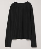 【ジーナシス/JEANASiS】のシャドーシアーLS TEE 人気、トレンドファッション・服の通販 founy(ファニー) ファッション Fashion レディースファッション Fashion for Women おすすめ Recommended / Our Picks インナー Innerwear シアー Sheer, See-Through シンプル Simple, Minimal フィット Fit, Slim Fit フェミニン Feminine, Girly ベーシック Basic, Essential ボトム Bottoms, Lower Wear 無地 Plain, Solid Color thumbnail ブラック|ID: prp329100004809071 ipo3291000000034901654