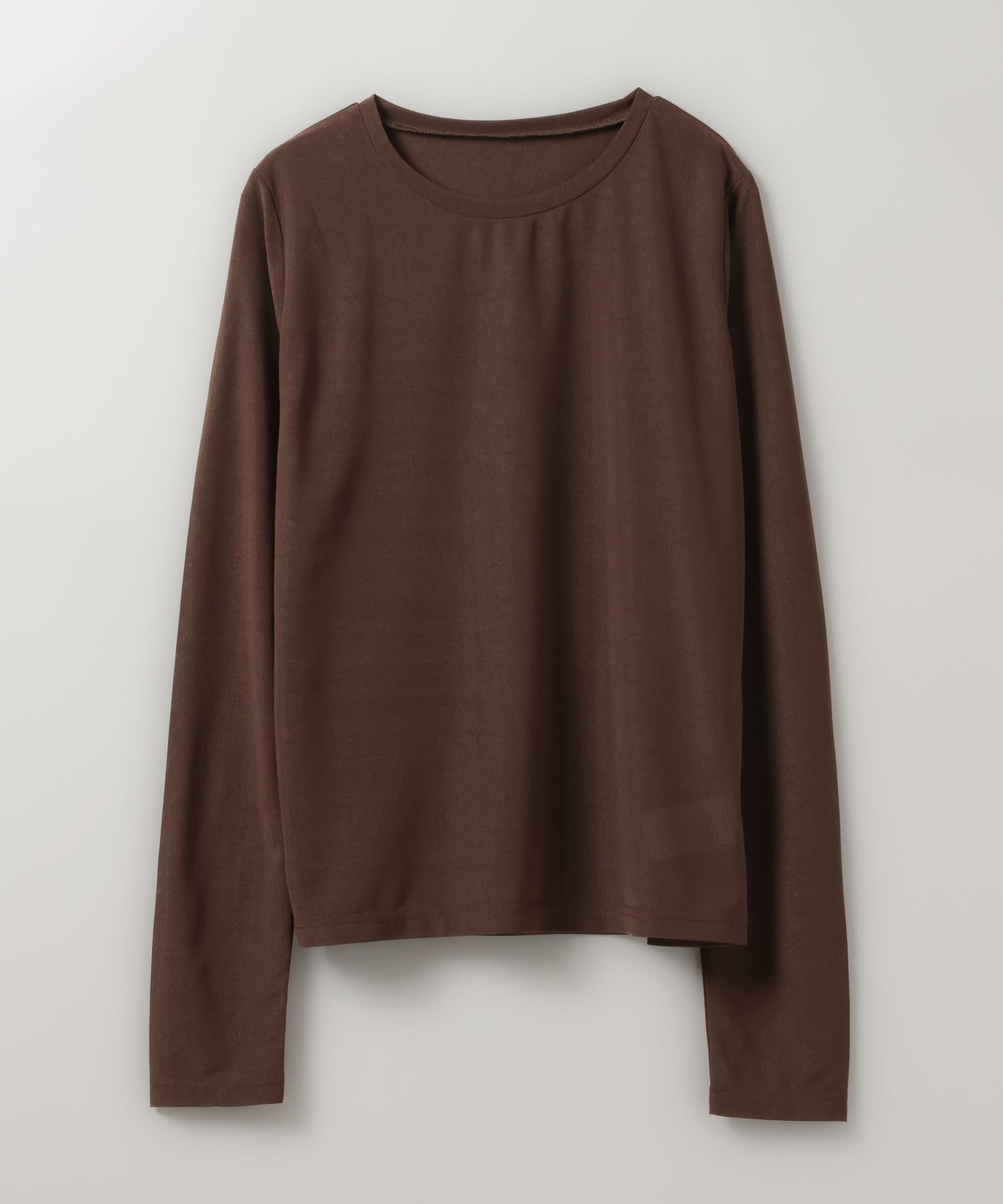 【ジーナシス/JEANASiS】のシャドーシアーLS TEE インテリア・キッズ・メンズ・レディースファッション・服の通販 founy(ファニー) ファッション Fashion レディースファッション Fashion for Women おすすめ Recommended / Our Picks インナー Innerwear シアー Sheer, See-Through シンプル Simple, Minimal フィット Fit, Slim Fit フェミニン Feminine, Girly ベーシック Basic, Essential ボトム Bottoms, Lower Wear 無地 Plain, Solid Color ブラウン|ID: prp329100004809071 ipo3291000000034901656