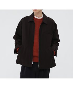 【マーガレット ハウエル/MARGARET HOWELL / MEN】のFELTED WOOL SHIRTING BLOUSON 人気、トレンドファッション・服の通販 founy(ファニー) ファッション Fashion メンズファッション Fashion for Men ウォーム Warm Fabric ジャケット Jacket, Outerwear ドット Polka Dot, Dot Pattern ブルゾン Blouson, Bomber Jacket メルトン Melton, Heavy Wool ワーク Workwear, Utility Style ヴィンテージ Vintage Style |ID:prp329100004809074