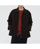 【マーガレット ハウエル/MARGARET HOWELL / MEN】のFELTED WOOL SHIRTING BLOUSON 人気、トレンドファッション・服の通販 founy(ファニー) ファッション Fashion メンズファッション Fashion for Men ウォーム Warm Fabric ジャケット Jacket, Outerwear ドット Polka Dot, Dot Pattern ブルゾン Blouson, Bomber Jacket メルトン Melton, Heavy Wool ワーク Workwear, Utility Style ヴィンテージ Vintage Style thumbnail DARK BROWN2|ID: prp329100004809074 ipo3291000000034901667