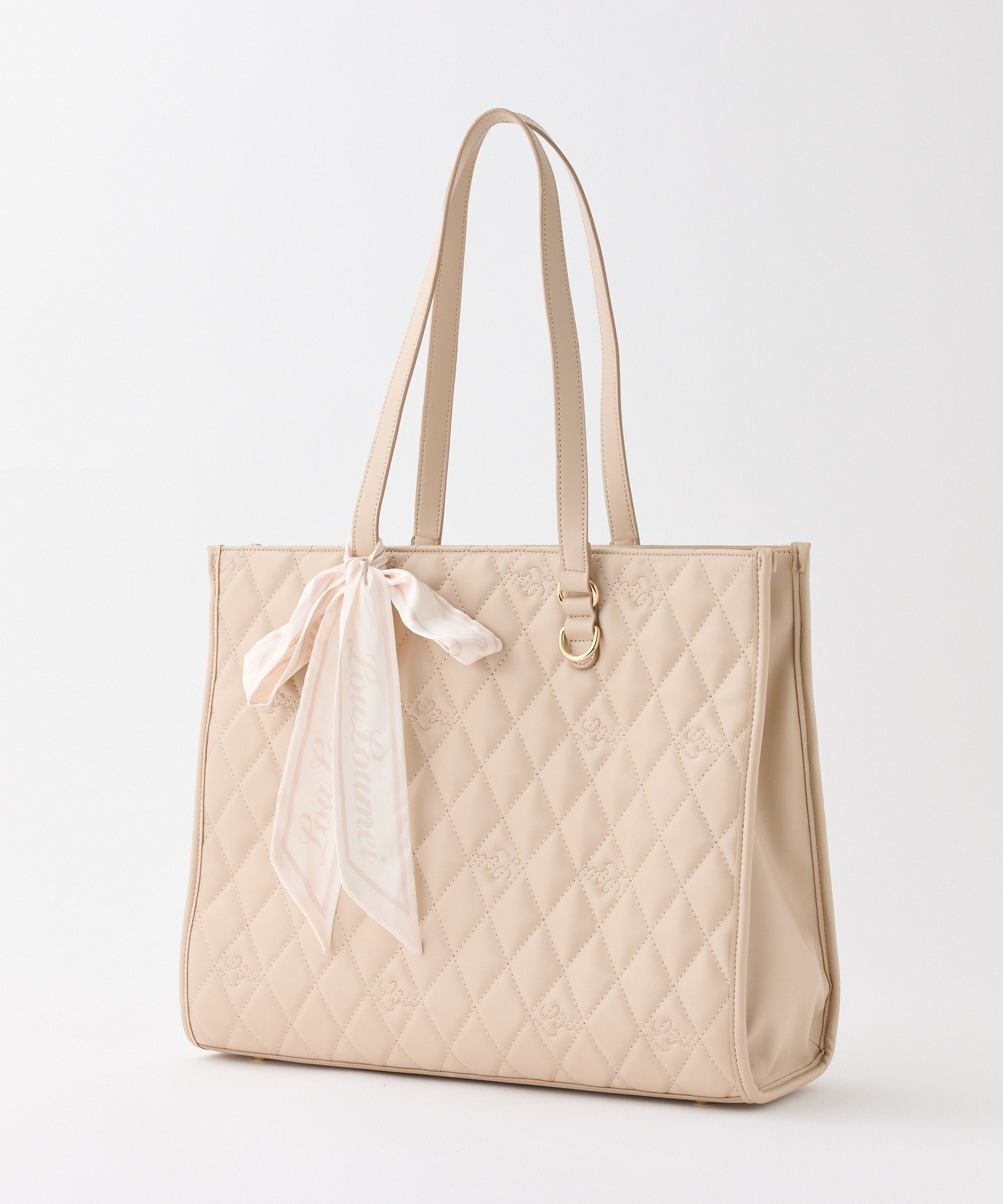 【ナイスクラップ/NICE CLAUP】の【LouLoumei】スカーフ付きキルティングキャリーオントート/自立可能 インテリア・キッズ・メンズ・レディースファッション・服の通販 founy(ファニー) 　ファッション　Fashion　レディースファッション　Fashion for Women　バッグ　Bags　スカーフ　Scarf, Neckwear　ポケット　Pocket, Pocket Detail　楽ちん　Easy Fit, Comfortable　おすすめ　Recommended / Our Picks　旅行　Travel　スーツケース キャリーケース　Suitcase / Carry Case　ギフト プレゼント　Gift / Present　ビジネス 仕事 通勤　Business / Work / Commuting　ベージュ|ID: prp329100004809085 ipo3291000000034901757