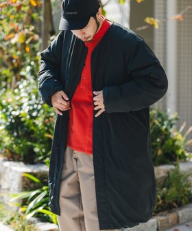 【アーバンリサーチ ドアーズ/URBAN RESEARCH DOORS / MEN】の『UR TECH』インサレーションコート 人気、トレンドファッション・服の通販 founy(ファニー) ファッション Fashion メンズファッション Fashion for Men インナー Innerwear ギャザー Gathered, Ruffled 軽量 Lightweight, Ultra Light ドット Polka Dot, Dot Pattern フロント Front, Front Design ロング Long, Long-Length A/W・秋冬 Autumn/Winter 冬 Winter / This Winter 2025年 2025 2025-2026秋冬・A/W Autumn/Winter 2025–26 AW25–26 |ID:prp329100004809097
