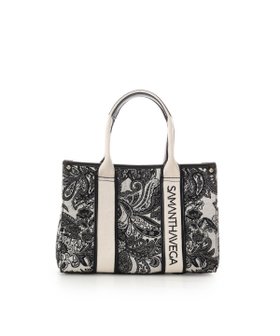 【サマンサ ベガ/SamanthaVega】のロゴテープジャガード調トートバッグ(小) 人気、トレンドファッション・服の通販 founy(ファニー) ファッション Fashion レディースファッション Fashion for Women バッグ Bags コレクション Collection, Seasonal Line ショルダー Shoulder, Shoulder Strap デニム Denim, Jeans Material トレンド Trend, Trending Now フロント Front, Front Design ペイズリー Paisley, Ethnic Pattern ポケット Pocket, Pocket Detail 財布 Wallet, Purse |ID:prp329100004809104
