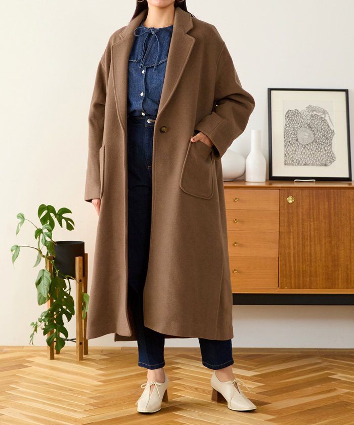 【ミッシュマッシュ/MISCH MASCH】のチェスターコート インテリア・キッズ・メンズ・レディースファッション・服の通販 founy(ファニー) https://founy.com/ ファッション Fashion レディースファッション Fashion for Women アウター Coat / Outerwear Collection コート・ロングコート・ピーコート Long Coats, Peacoats & More チェスターコート・ロング丈アウター Chester Coats / Chesterfield Long Coats コラボ Collaboration, Collab シンプル Simple, Minimal スリット Slit, Slit Detail チェスターコート Chester Coat, Long Coat ロング Long, Long-Length |ID: prp329100004809117 ipo3291000000035010236