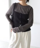 【アンドミー/andme】の【選べるネックデザイン】 長袖 シアー トップス 人気、トレンドファッション・服の通販 founy(ファニー) ファッション Fashion レディースファッション Fashion for Women トップス・カットソー Cut & Sew Tops インナー Innerwear シアー Sheer, See-Through シンプル Simple, Minimal ジャケット Jacket, Outerwear スリーブ Sleeve, Long Sleeve / Short Sleeve 長袖 Long Sleeve, Full Sleeve バランス Balance, Style Balance ベーシック Basic, Essential ボトム Bottoms, Lower Wear メッシュ Mesh, Net Fabric ロング Long, Long-Length thumbnail チャコールグレー【A】|ID: prp329100004809118 ipo3291000000034901991