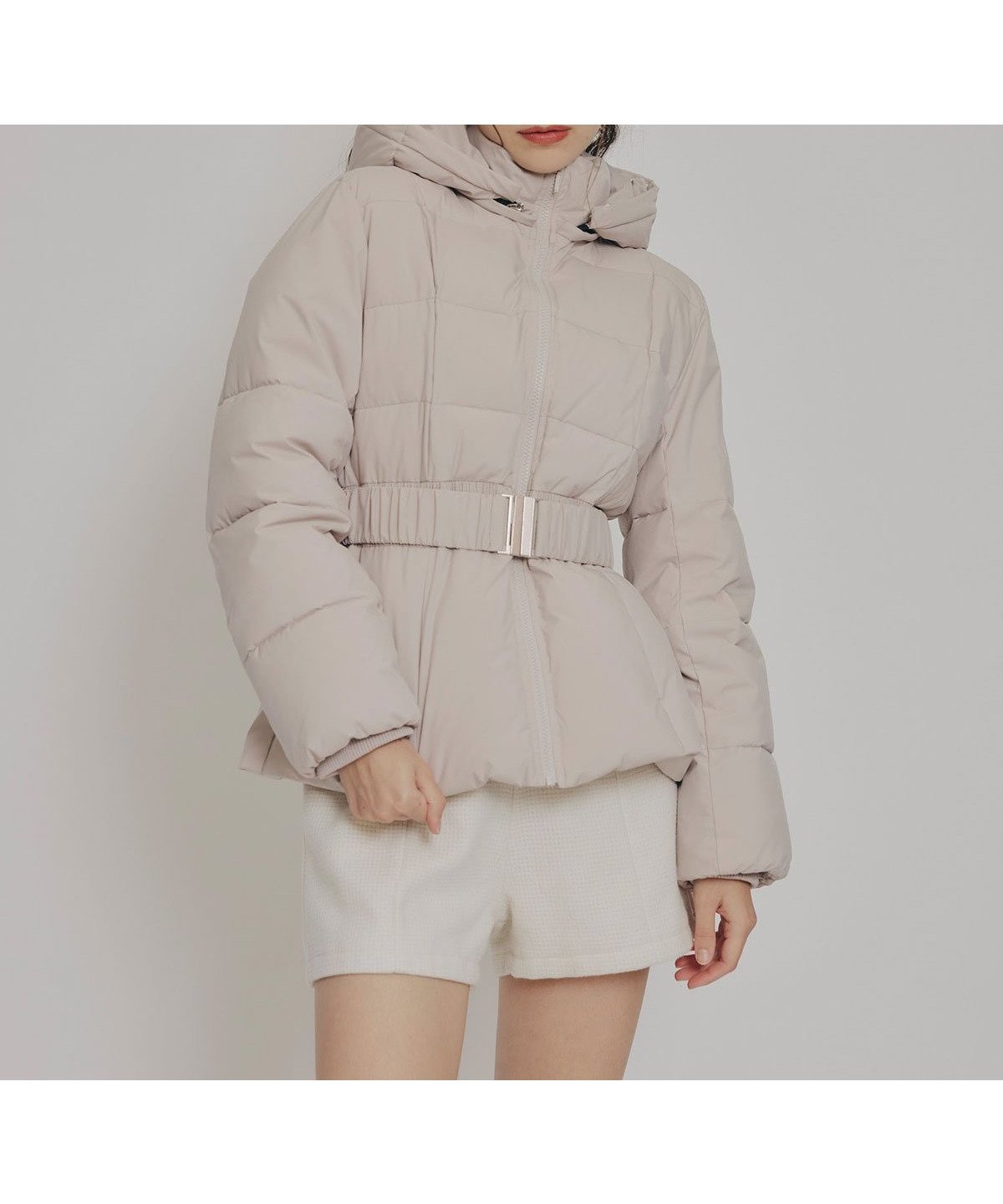 【レディアゼル/REDYAZEL】のベルトデザインキルティングファイバーダウンジャケット インテリア・キッズ・メンズ・レディースファッション・服の通販 founy(ファニー) ファッション Fashion レディースファッション Fashion for Women アウター Coat / Outerwear Collection レディースジャケット・軽アウター Jackets ベルト&ウエストマーク Belts & Waist Accessories ダウン Down, Puffer ペプラム Peplum, Flared Hem リアル Real, Realistic 冬 Winter / This Winter おすすめ Recommended / Our Picks エレガント 上品 Elegant ベージュ|ID: prp329100004809126 ipo3291000000034902025