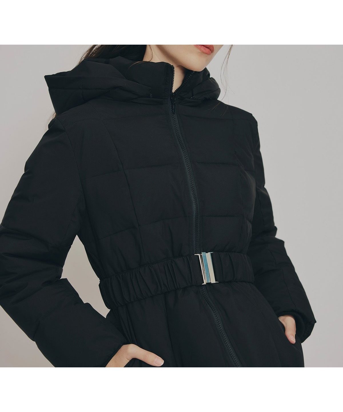 【レディアゼル/REDYAZEL】のベルトデザインキルティングファイバーダウンジャケット インテリア・キッズ・メンズ・レディースファッション・服の通販 founy(ファニー) ファッション Fashion レディースファッション Fashion for Women アウター Coat / Outerwear Collection レディースジャケット・軽アウター Jackets ベルト&ウエストマーク Belts & Waist Accessories ダウン Down, Puffer ペプラム Peplum, Flared Hem リアル Real, Realistic 冬 Winter / This Winter おすすめ Recommended / Our Picks エレガント 上品 Elegant ブラック|ID: prp329100004809126 ipo3291000000034902027