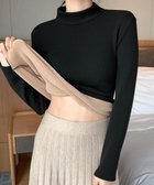 【ミニミニストア/miniministore】の無地インナー 裏起毛 カットソー 保温 ブラック|ID: prp329100004809131 ipo3291000000034902076