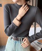 【ミニミニストア/miniministore】の無地インナー 裏起毛 カットソー 保温 ダークグレー|ID: prp329100004809131 ipo3291000000034902079