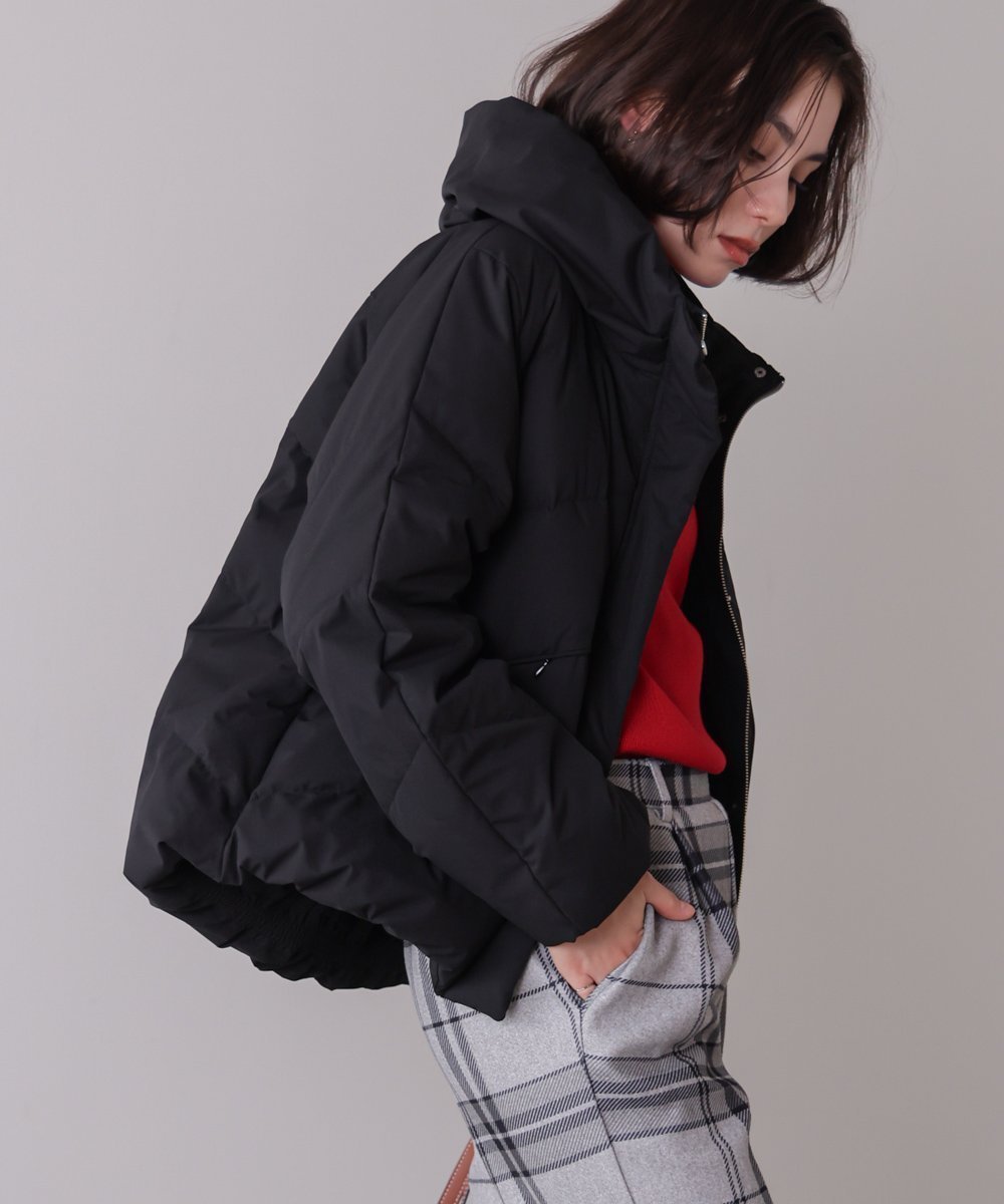 【バブ ブージュルード/Bab Bou Jeloud】のストレッチカシュネックピュアダウン インテリア・キッズ・メンズ・レディースファッション・服の通販 founy(ファニー) 　ファッション　Fashion　レディースファッション　Fashion for Women　ジャケット　Jacket, Outerwear　スリーブ　Sleeve, Long Sleeve / Short Sleeve　ダウン　Down, Puffer　フェザー　Feather, Feather Detail　再入荷　Restock / Back in Stock　BLACK|ID: prp329100004809132 ipo3291000000034902090