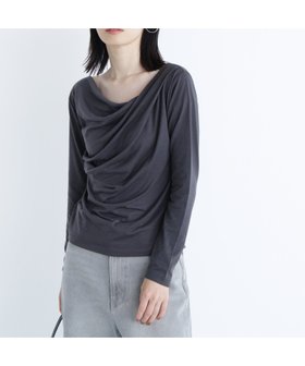 【ナチュラル ビューティー ベーシック/NATURAL BEAUTY BASIC】のドレープネックカットソー 人気、トレンドファッション・服の通販 founy(ファニー) ファッション Fashion レディースファッション Fashion for Women トップス・カットソー Cut & Sew Tops カットソー・ベーシックTシャツ Cut-and-Sewn Tops / Stretch Tees & Basics カットソー Cut and Sewn Top デコルテ Décolleté, Neckline 秋 Autumn |ID:prp329100004809133